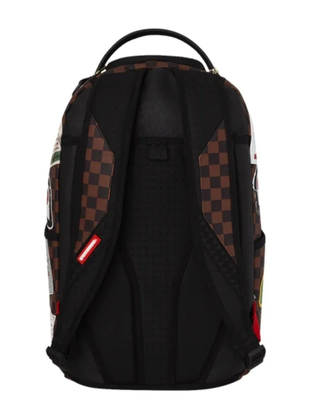 Disney Mickey Mouse Brown Patchwork Travel Backpack